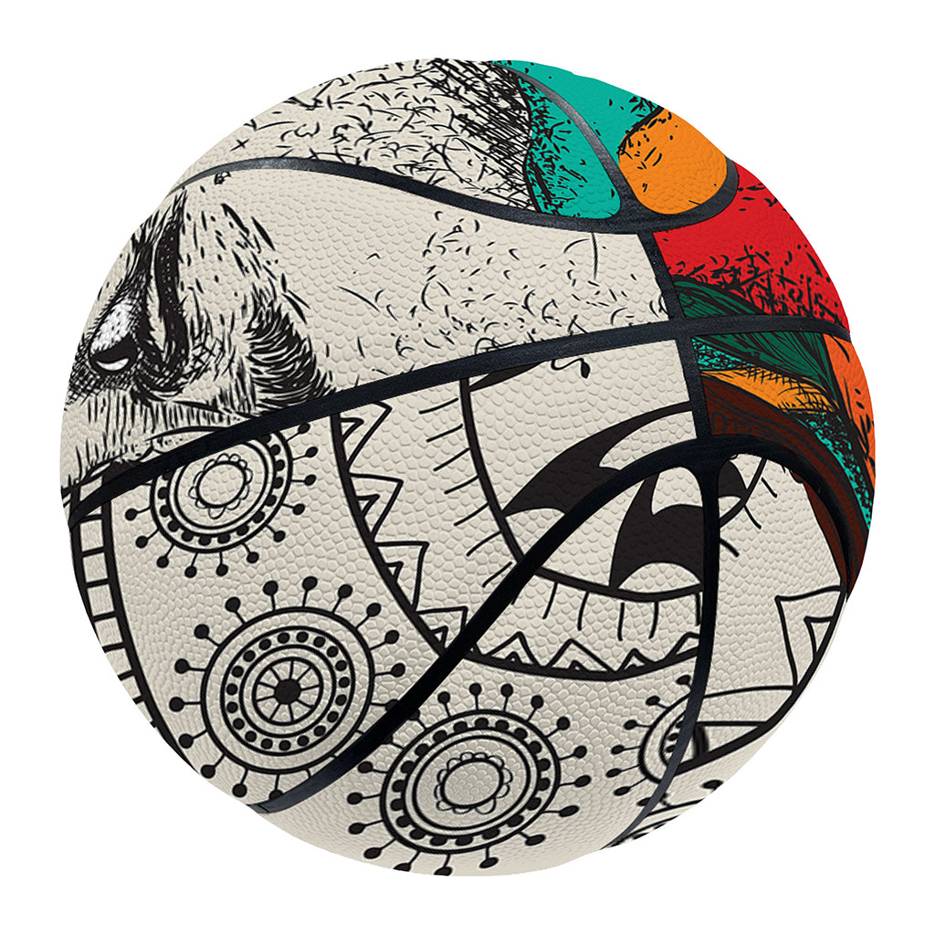Ethnic African Girl Print Basketball