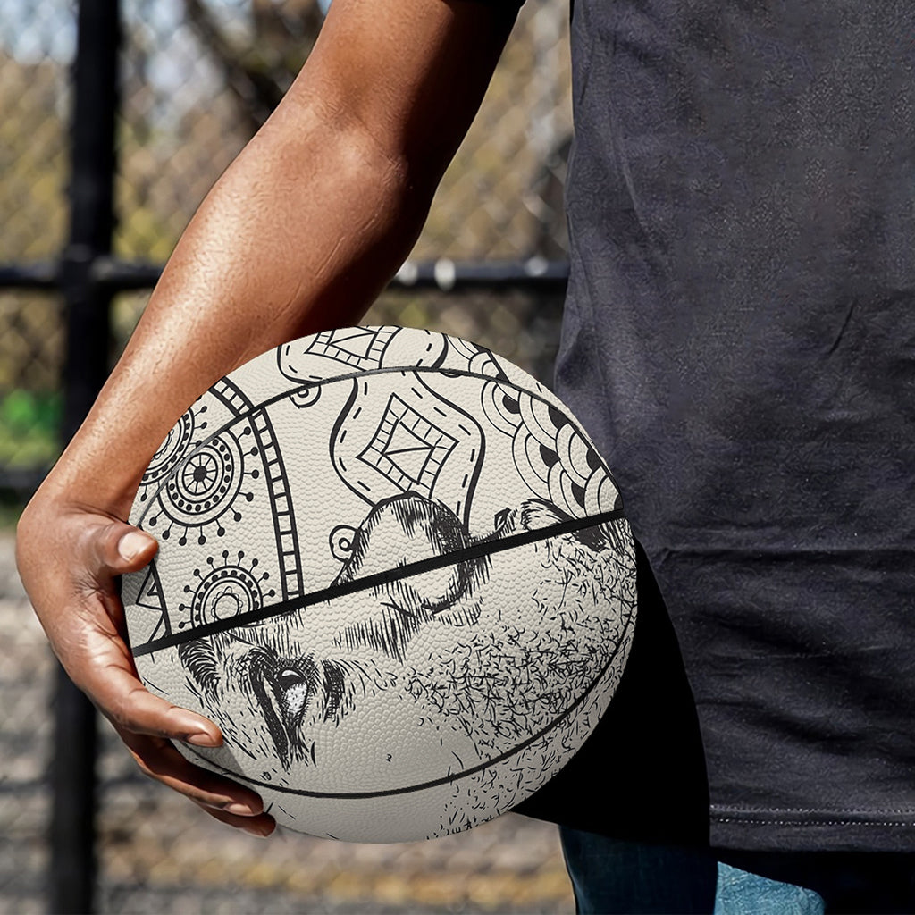 Ethnic African Girl Print Basketball