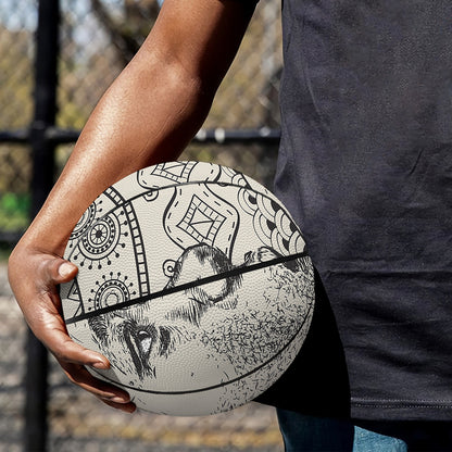 Ethnic African Girl Print Basketball