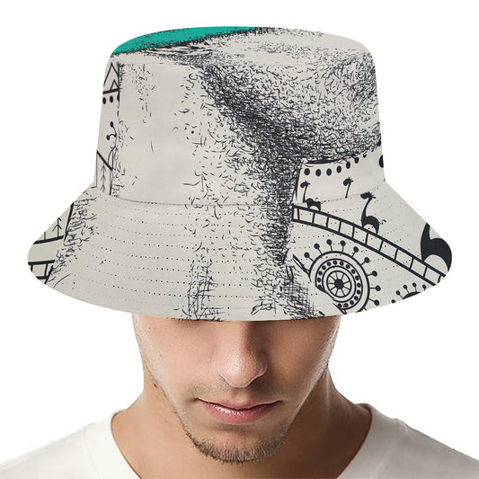 Ethnic African Girl Print Bucket Hat