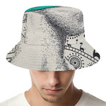 Ethnic African Girl Print Bucket Hat