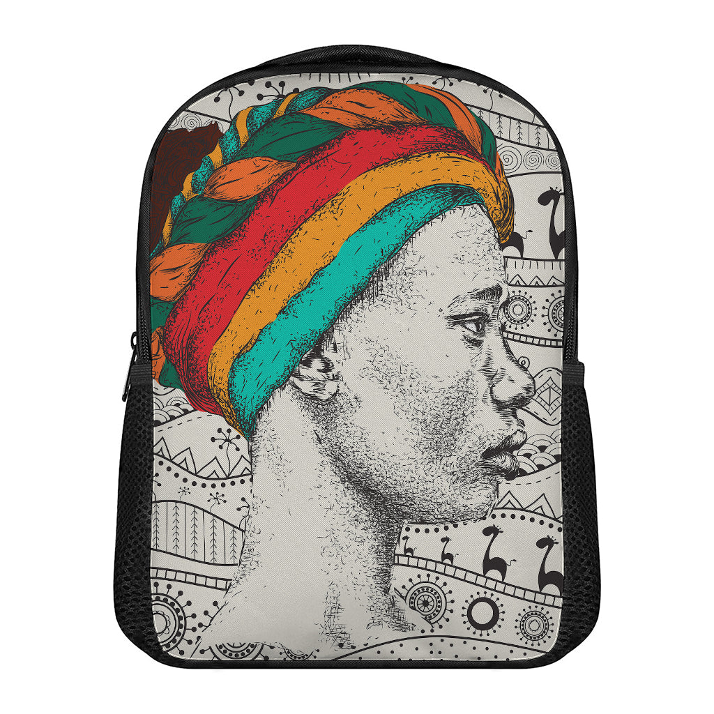 Ethnic African Girl Print Casual Backpack