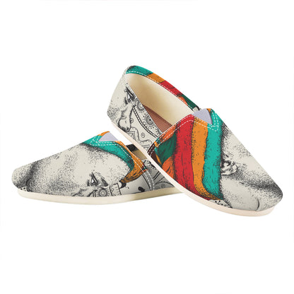 Ethnic African Girl Print Casual Shoes