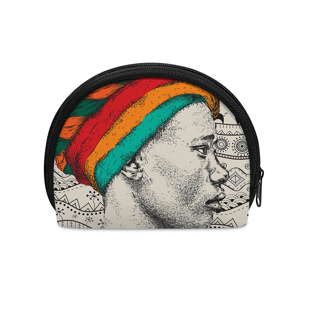 Ethnic African Girl Print Coin Purse