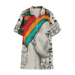 Ethnic African Girl Print Cotton Hawaiian Shirt