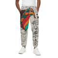 Ethnic African Girl Print Cotton Sweatpants