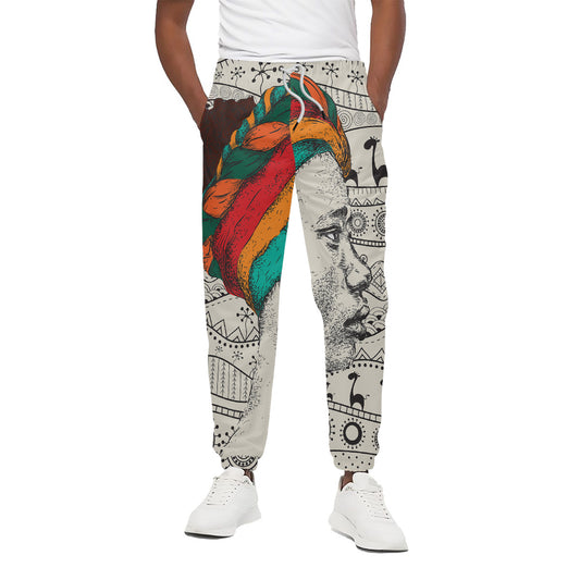 Ethnic African Girl Print Cotton Pants