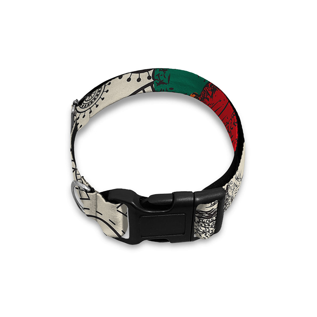 Ethnic African Girl Print Dog Collar