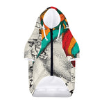 Ethnic African Girl Print Dog Zip Up Hoodie