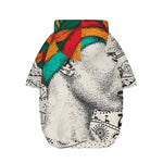 Ethnic African Girl Print Dog Zip Up Hoodie