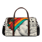 Ethnic African Girl Print Duffle Bag