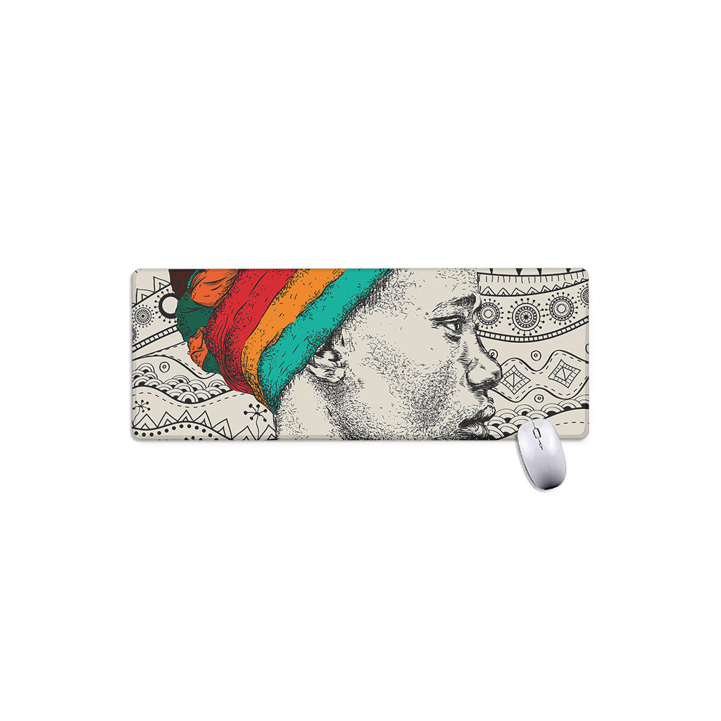 Ethnic African Girl Print Extended Mouse Pad