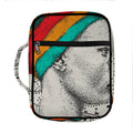Ethnic African Girl Print Front Pocket Bible Bag