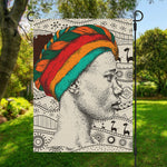 Ethnic African Girl Print Garden Flag