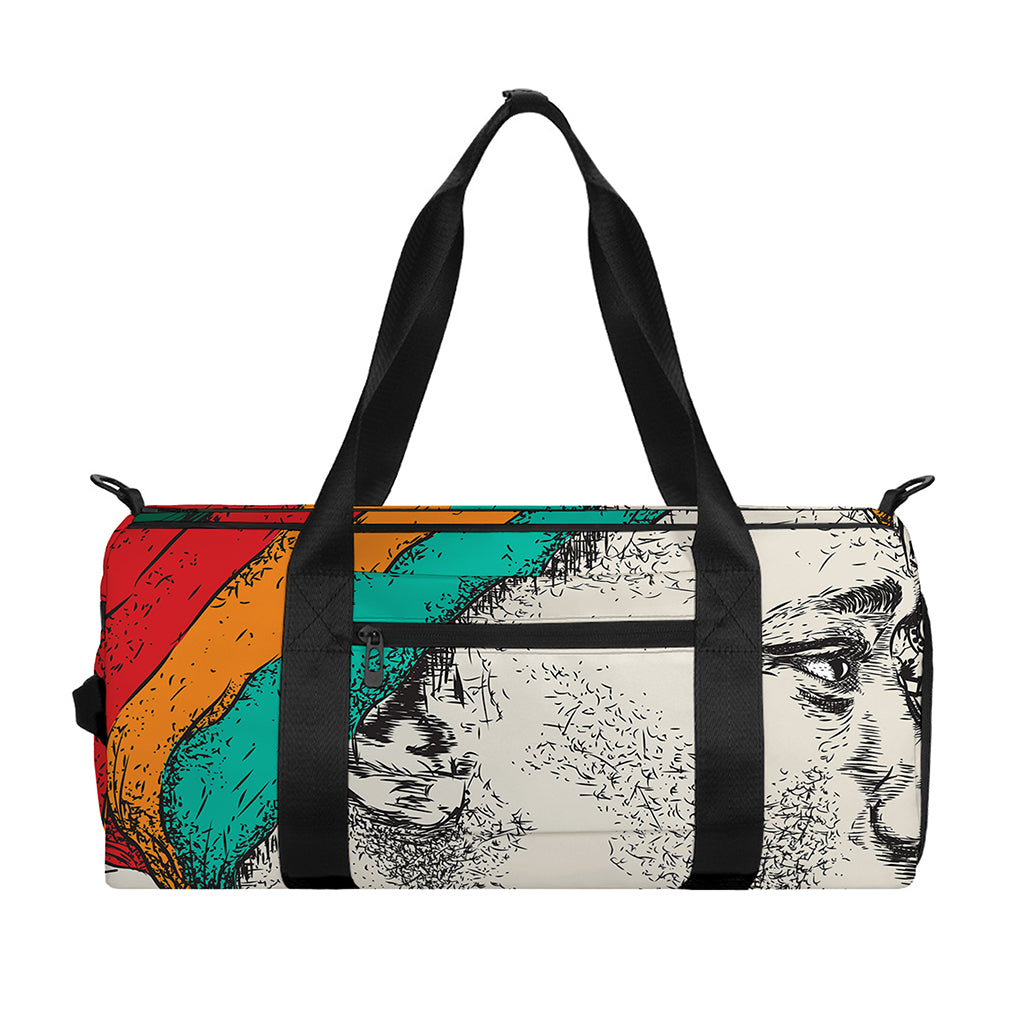 Ethnic African Girl Print Gym Bag