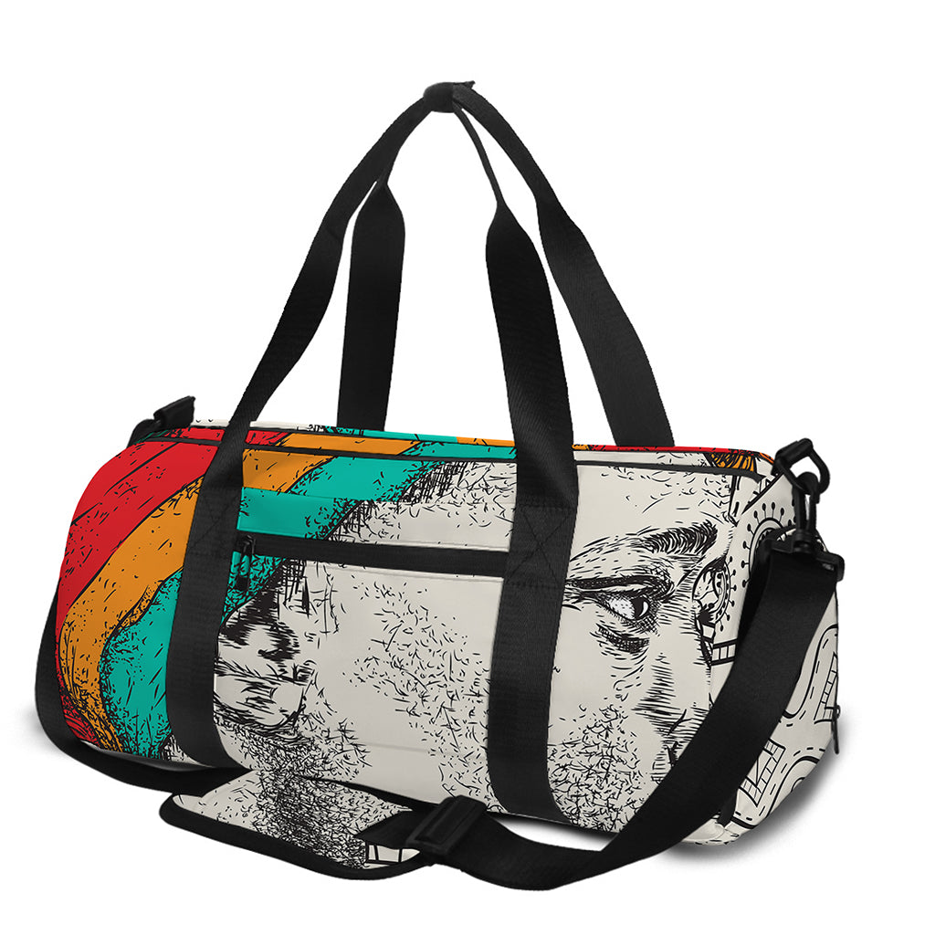 Ethnic African Girl Print Gym Bag