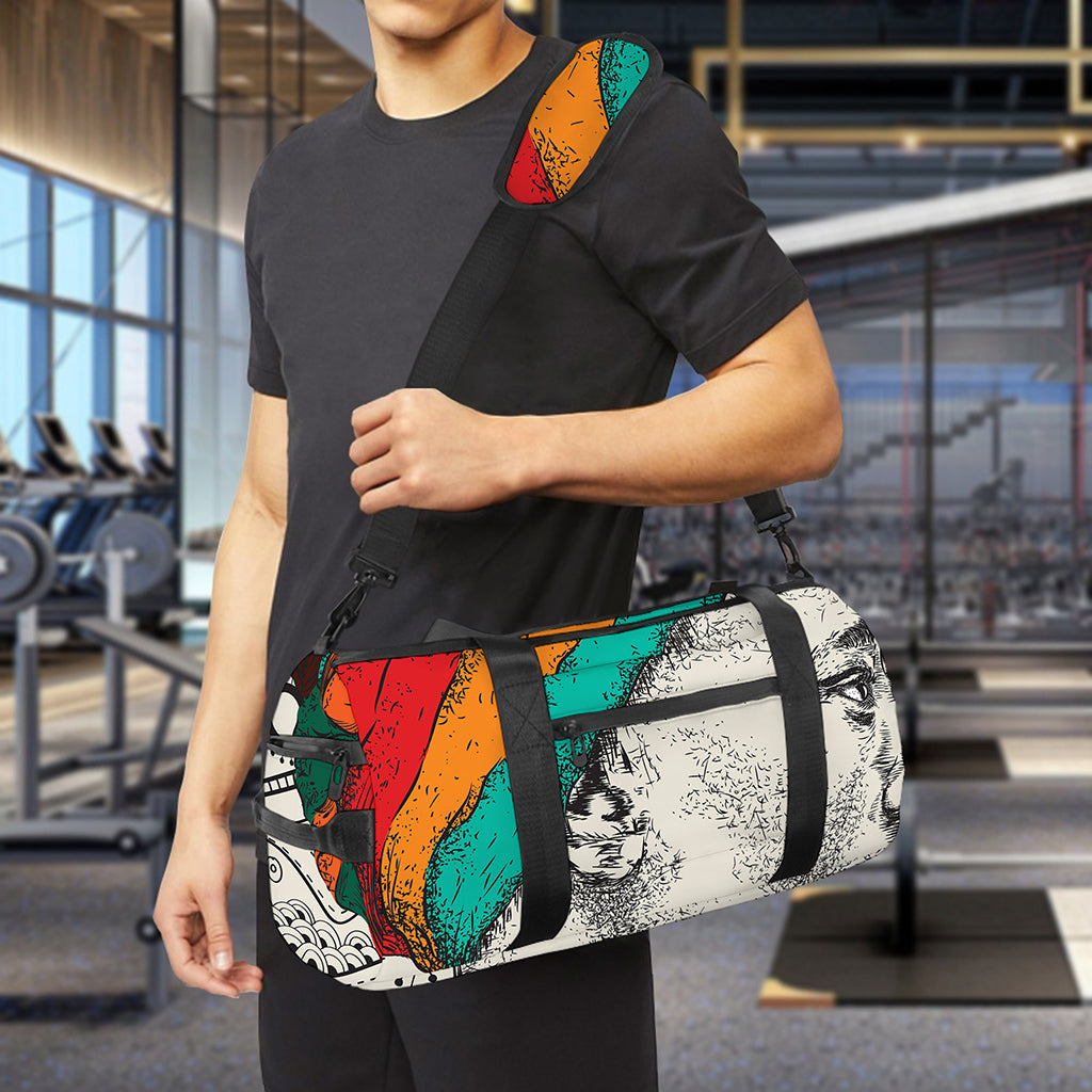 Ethnic African Girl Print Gym Bag
