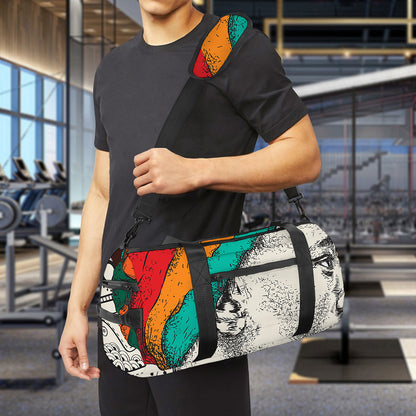 Ethnic African Girl Print Gym Bag