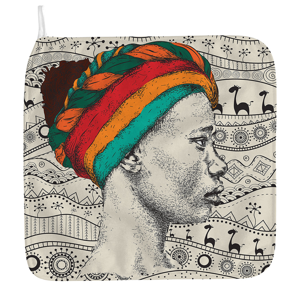 Ethnic African Girl Print Hand Towel