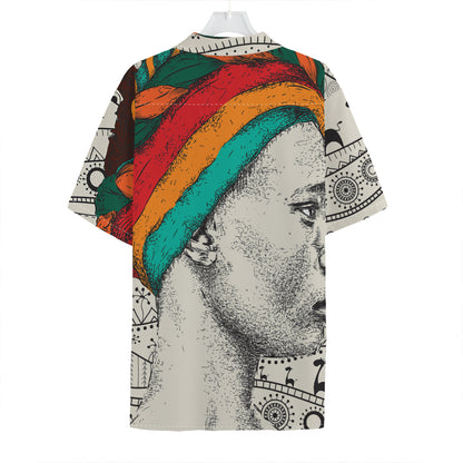 Ethnic African Girl Print Hawaiian Shirt