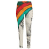 Ethnic African Girl Print High-Waisted Pocket Leggings