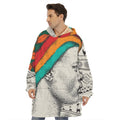 Ethnic African Girl Print Hoodie Blanket
