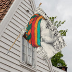 Ethnic African Girl Print House Flag