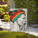 Ethnic African Girl Print House Flag