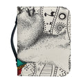 Ethnic African Girl Print Leather Bible Cover