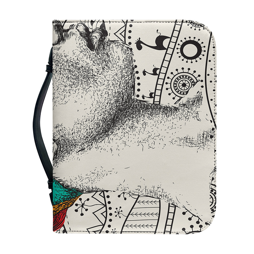 Ethnic African Girl Print Leather Bible Cover