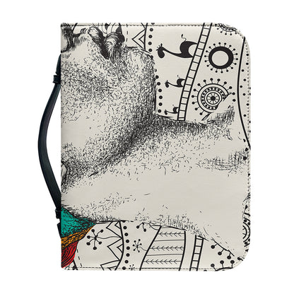 Ethnic African Girl Print Leather Bible Cover