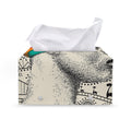 Ethnic African Girl Print Leather Tissue Box Cover