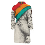 Ethnic African Girl Print Men's Bathrobe