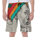 Ethnic African Girl Print Men's Beach Shorts