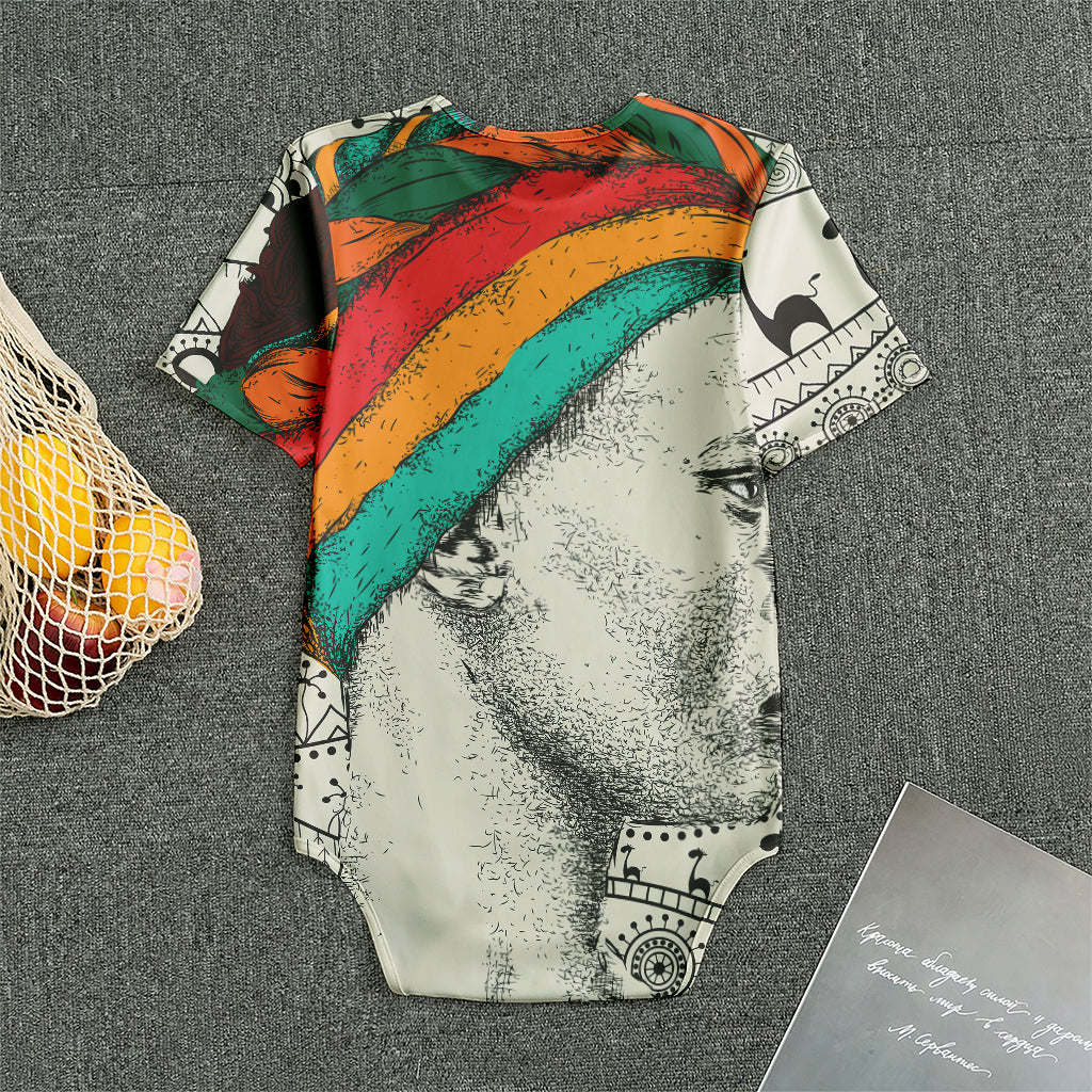 Ethnic African Girl Print Men's Bodysuit