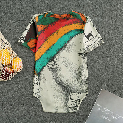 Ethnic African Girl Print Men's Bodysuit