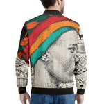 Ethnic African Girl Print Men's Bomber Jacket
