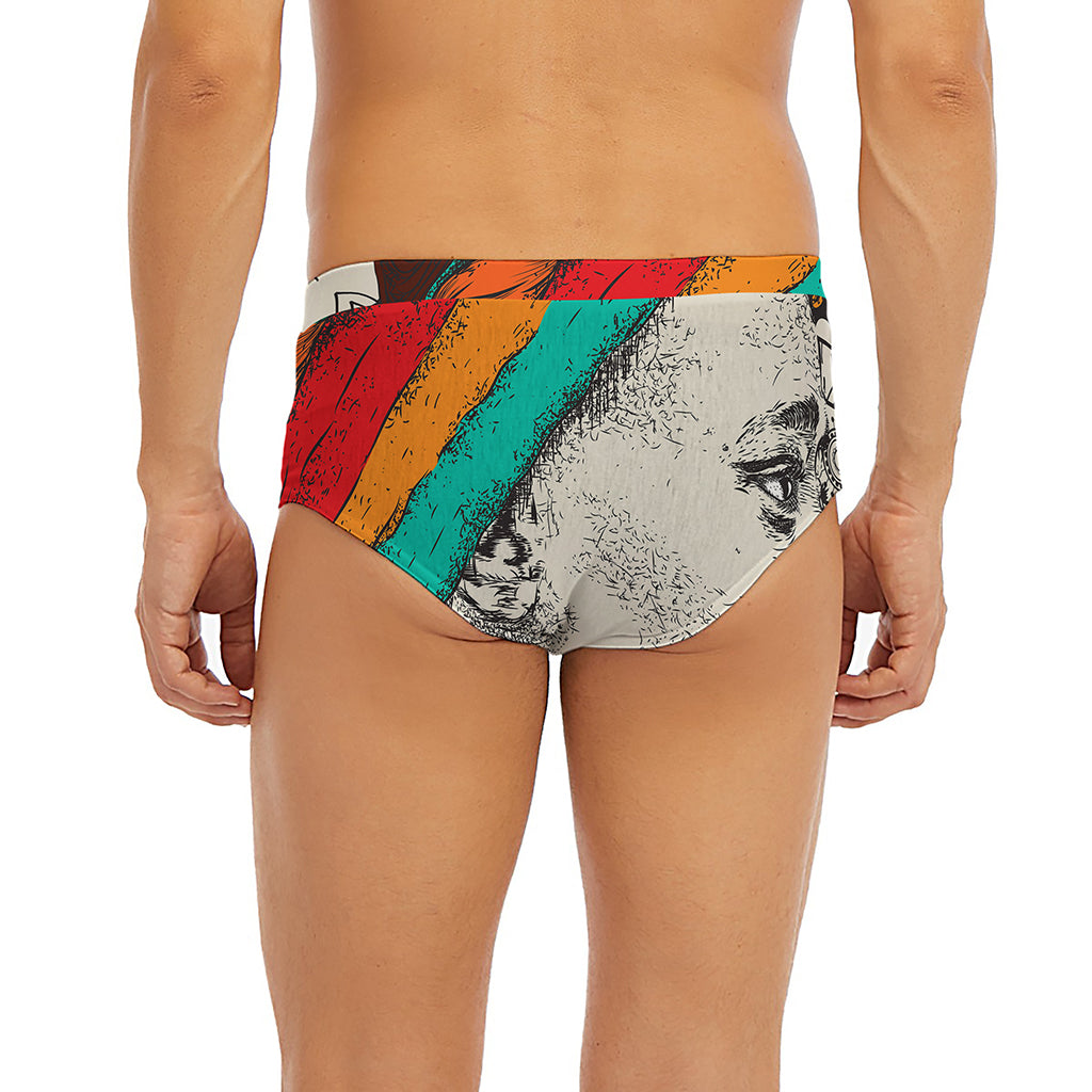 Ethnic African Girl Print Men's Briefs