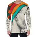 Ethnic African Girl Print Men's Long Sleeve T-Shirt