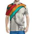 Ethnic African Girl Print Men's Polo Shirt
