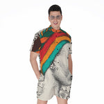 Ethnic African Girl Print Men's Rompers