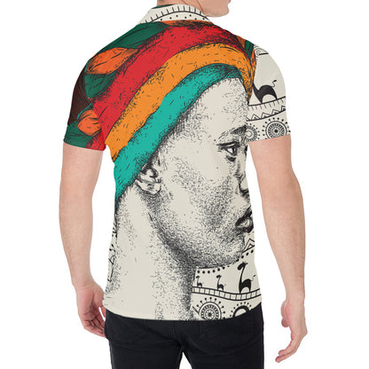 Ethnic African Girl Print Men's Shirt