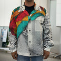 Ethnic African Girl Print Men's Shirt Jacket