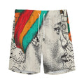 Ethnic African Girl Print Men's Athletic Shorts