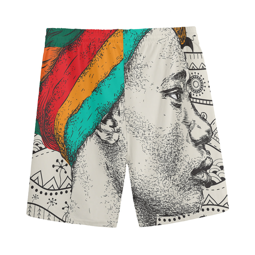 Ethnic African Girl Print Men's Sports Shorts