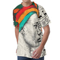 Ethnic African Girl Print Men's Velvet T-Shirt