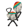 Ethnic African Girl Print Office Chair Cover