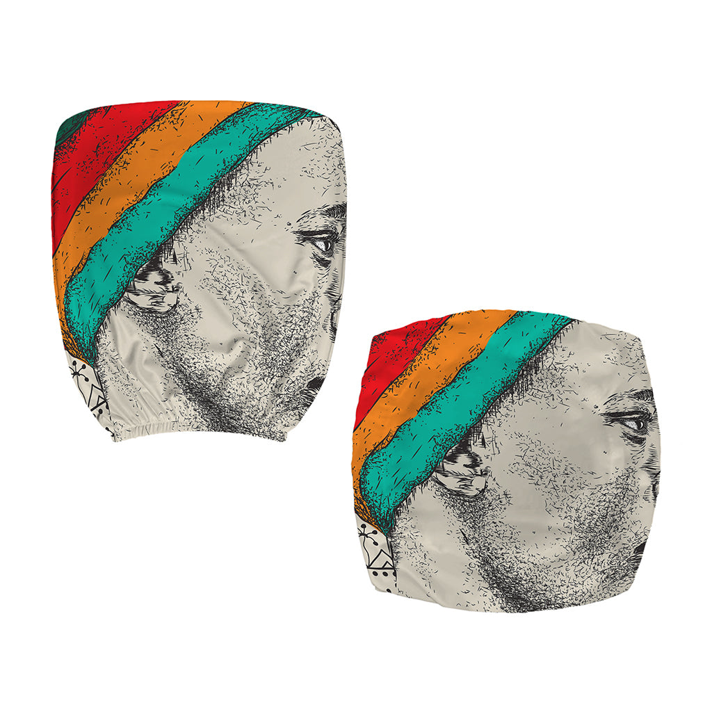 Ethnic African Girl Print Office Chair Cover
