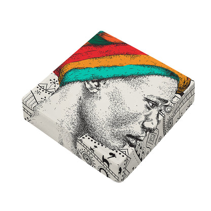 Ethnic African Girl Print Outdoor Seat Cushion Cover