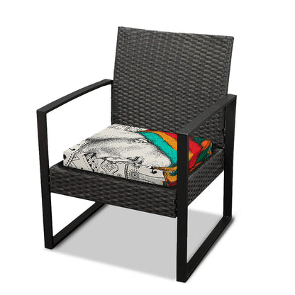 Ethnic African Girl Print Outdoor Seat Cushion Cover